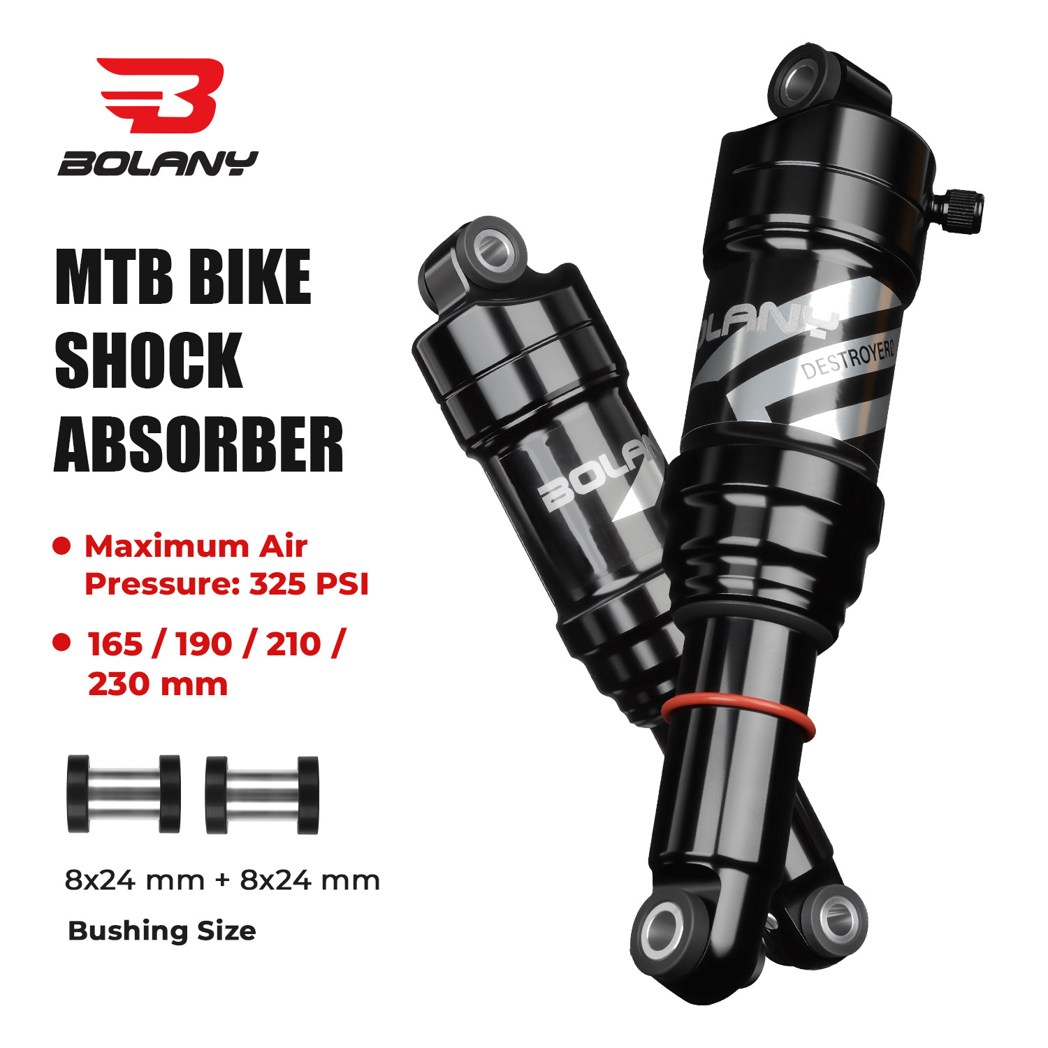 Mountain Biking Overalls - Amortecedor Traseiro de Ar BOLANY para