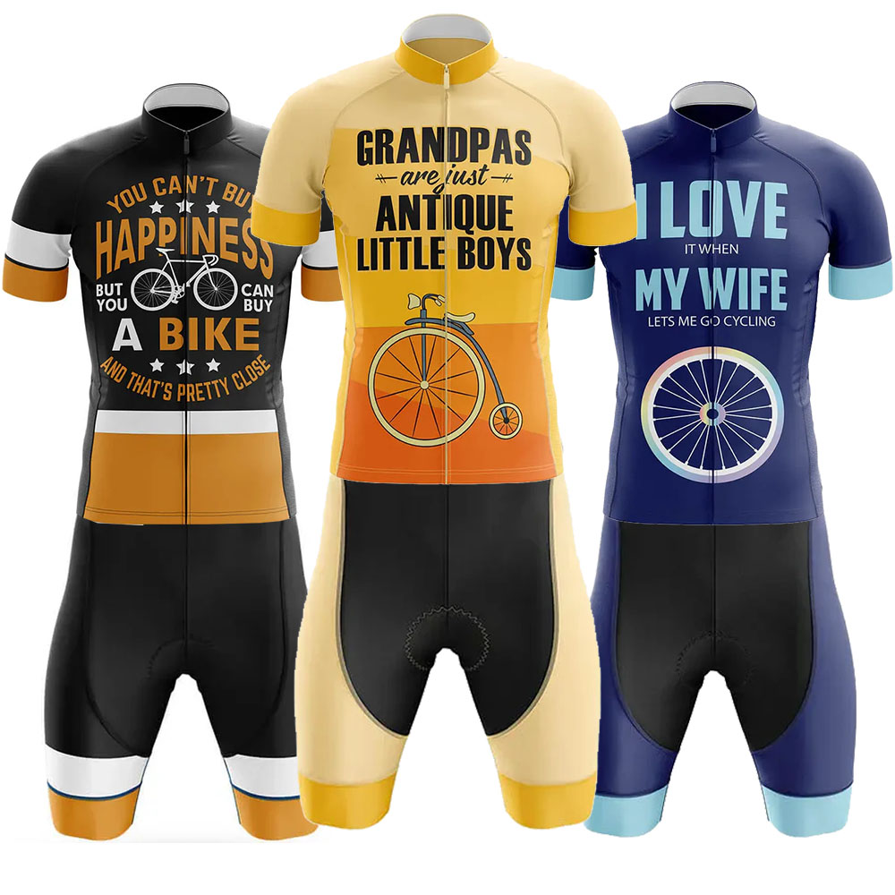Mountain Biking Outfit - Vovôs roupas de ciclismo uniforme kit