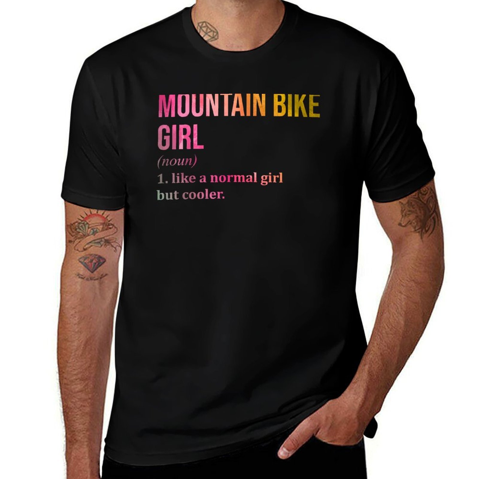 Mountain Biking Definition - Camiseta Mountain Bike Girl Definition MTB