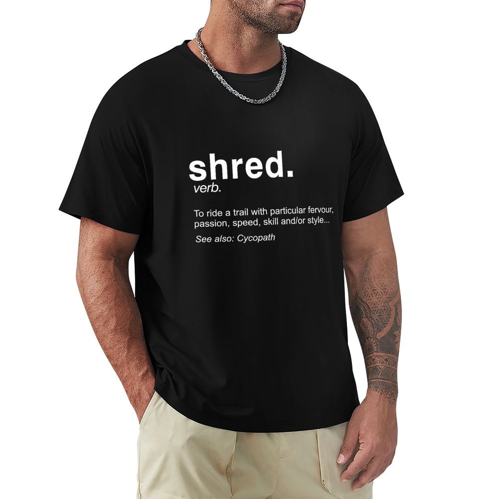 Mountain Biking Definition - Camiseta Shred It Definition - Enduro